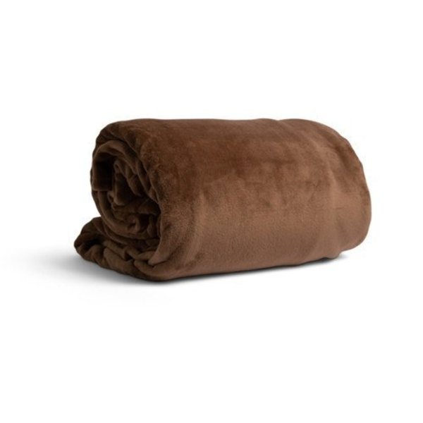 Suite Rest Blanket Qn, 90 X 90" Cocoa Brown" 1721140-CB